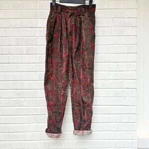 Vintage 90s Ivy Club Classics Paisley Print Pants